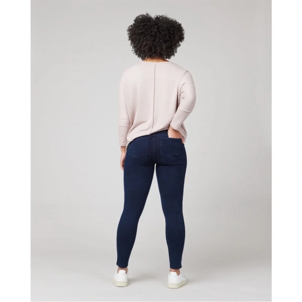 Spanx Jean-ish® Ankle Leggings Blue Denim Women's Small